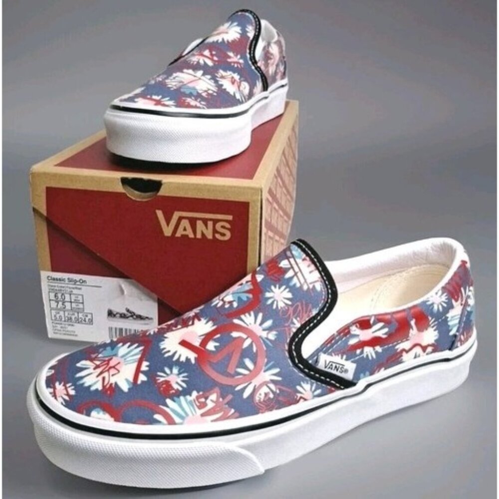VANS Slip-On Shoes Low Top Classic Crew Womens 7.5 Mens 6.0 NIB